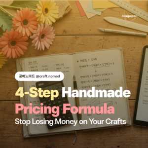 Handmade Pricing Formula and Craft Business Growth Guide for Creative Entrepreneurs. 크리에이티브 창업가를 위한 핸드메이드 가격 산출 공식 및 공예 비즈니스 성장 가이드